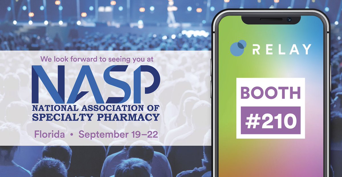 Relayit's tweet photo. Our pharmacies experienced 35% faster refills for at-risk patients! Find out how at #Booth210.
#NASPAnnual #SpecialtyPharmacy #SpecialtyPharma #youneedaFeed https://t.co/EdkWkNTa0a