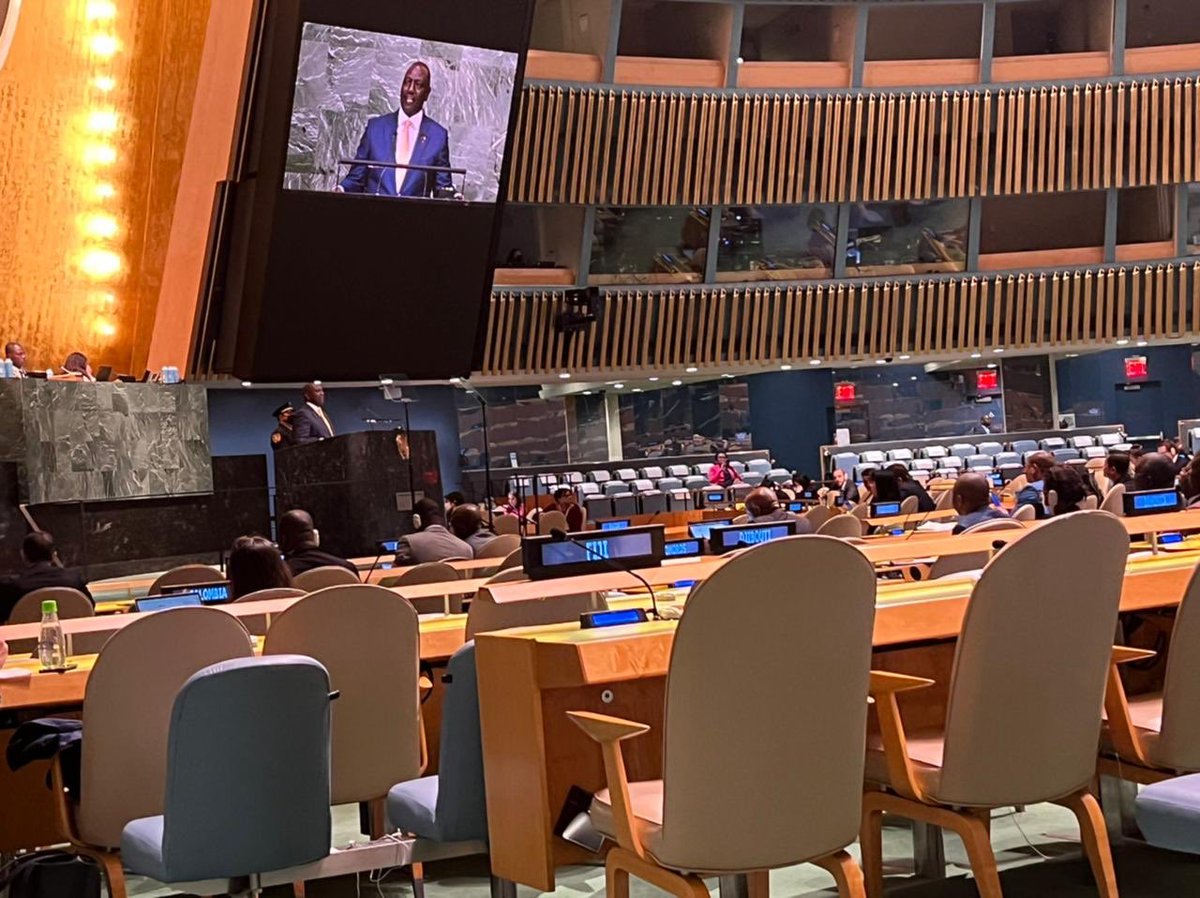 President Ruto UN inaugural speech. And what a tour de force! A great speech that laid it all out there for the world to hear! Called out the shame and the failures of the world while prescribing concrete doable &amp;achievable solutions. World class! Another proud moment for Kenya🇰🇪
