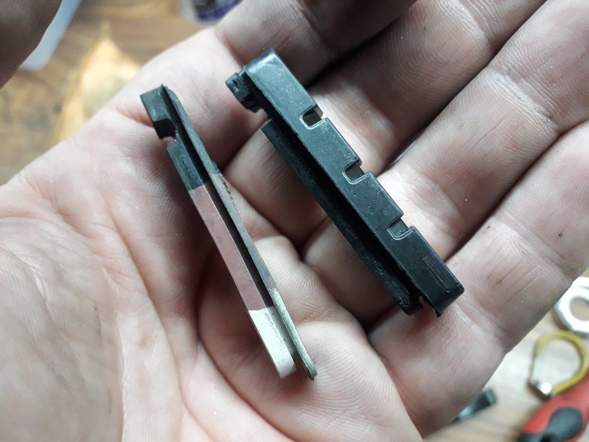 Changement des patins de freins.