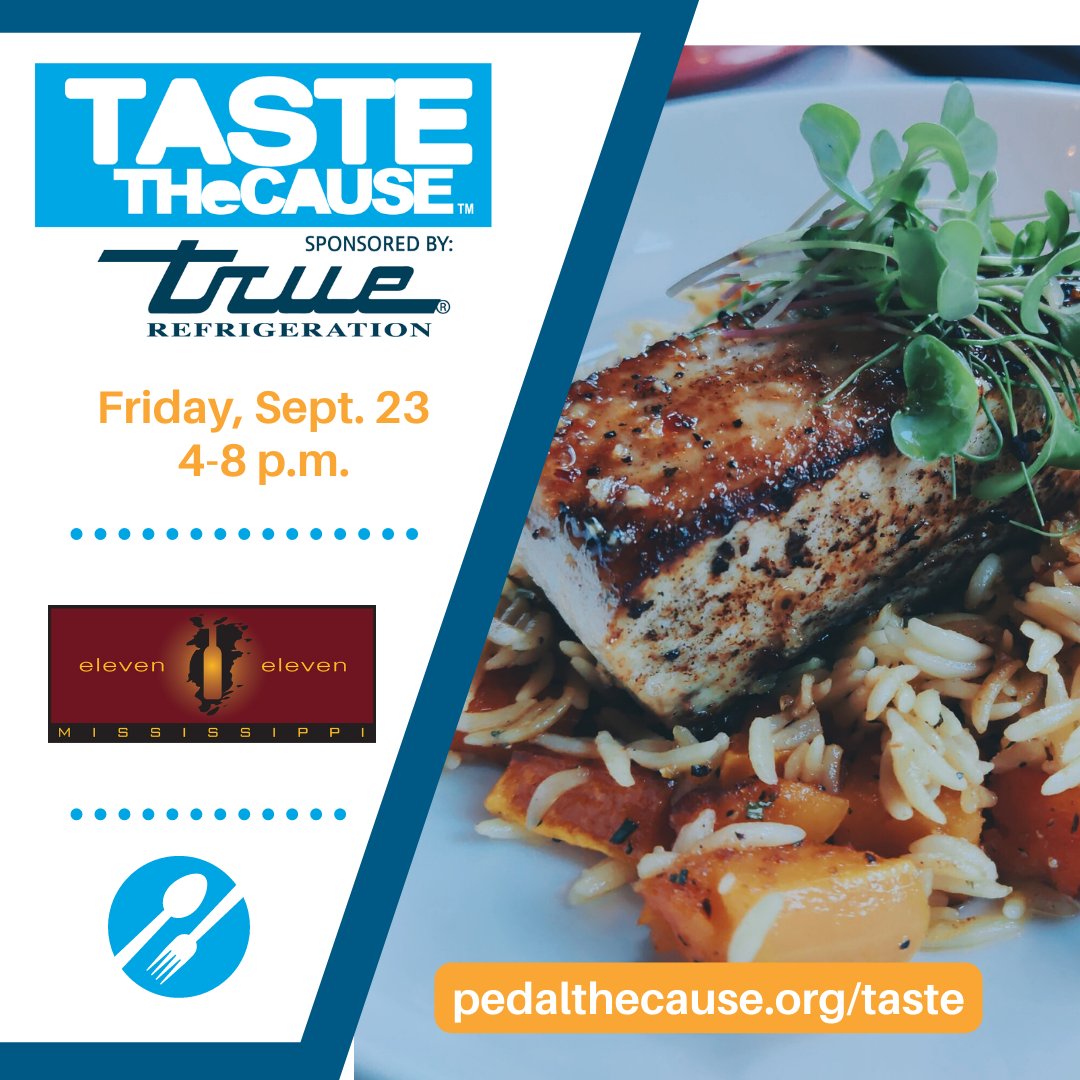 Paul and Wendy Hamilton own some of STL's best date-night restaurants and are always amazing partners for Pedal. AND, lucky us, they're bringing their delicious food to Taste the Cause this weekend! Stop by and enjoy what @1111mississippi has to offer!