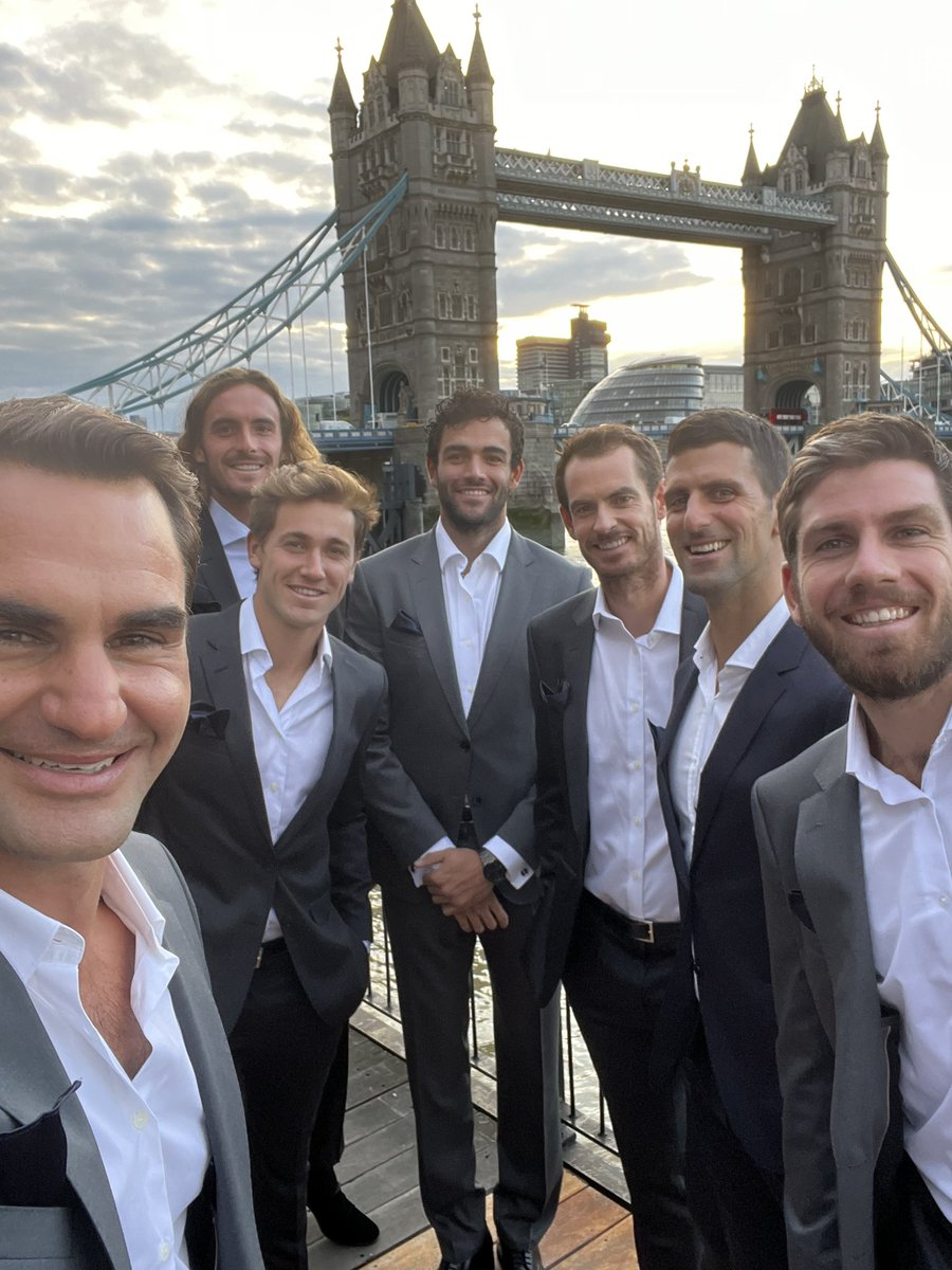 Ready to take on the World 👊🤳 @CasperRuud98 @andy_murray @DjokerNole @cam_norrie @steftsitsipas