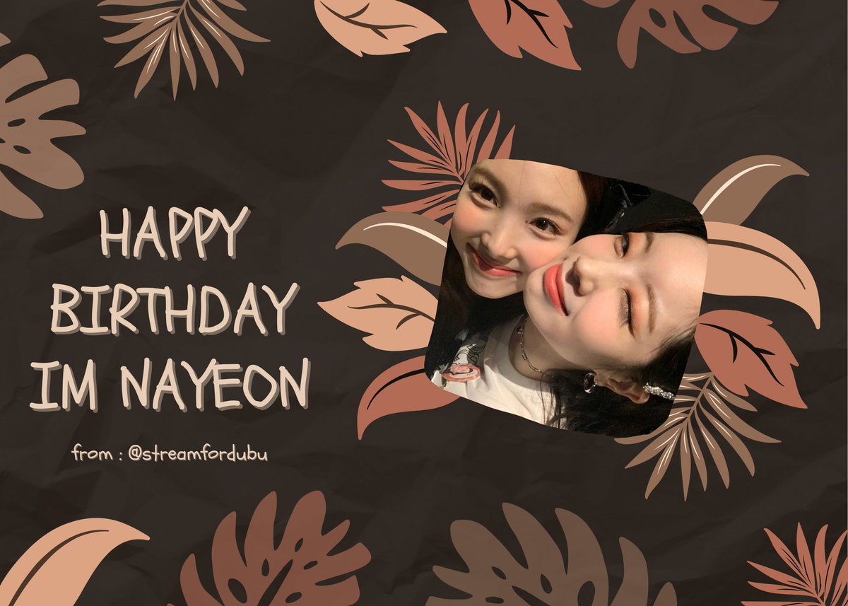 streamfordubu's tweet photo. Happy birthday Im Nayeon!

HAPPY NAYEON DAY
#원스의_노을이_나연이
#POPstar_NayeonDay
@JYPETWICE https://t.co/STpCyn0EnJ