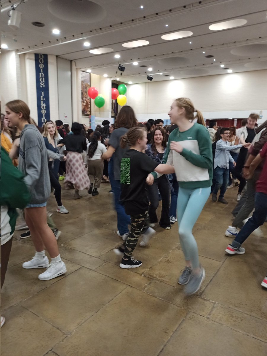 Our students are really enjoying the ceilidh tonight! #rsic2022 <a href="/r0undsquare/">Round Square</a>