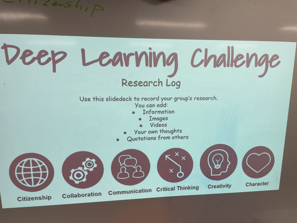 SeanRousselle's tweet photo. We had “Deep” conversations today in G5 examining the 6 C’s! I’m looking forward to what the students come up with in their research of which “C” is best for them! @StJeromeOCSB #ocsbDL #JERPride https://t.co/OynU0Gox1F