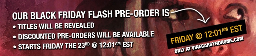 disc_connected's tweet photo. ***ANNOUNCEMENT***
This weekend is the @vinegarsyndrome #BlackFriday #FlashPreorder Event!
First- I will be live with #ReConnected and will stay live to react to the VS title reveals and answer questions.
Second- if you would like to prepare, my video on last year’s Flash https://t.co/W5sdb3EKbv