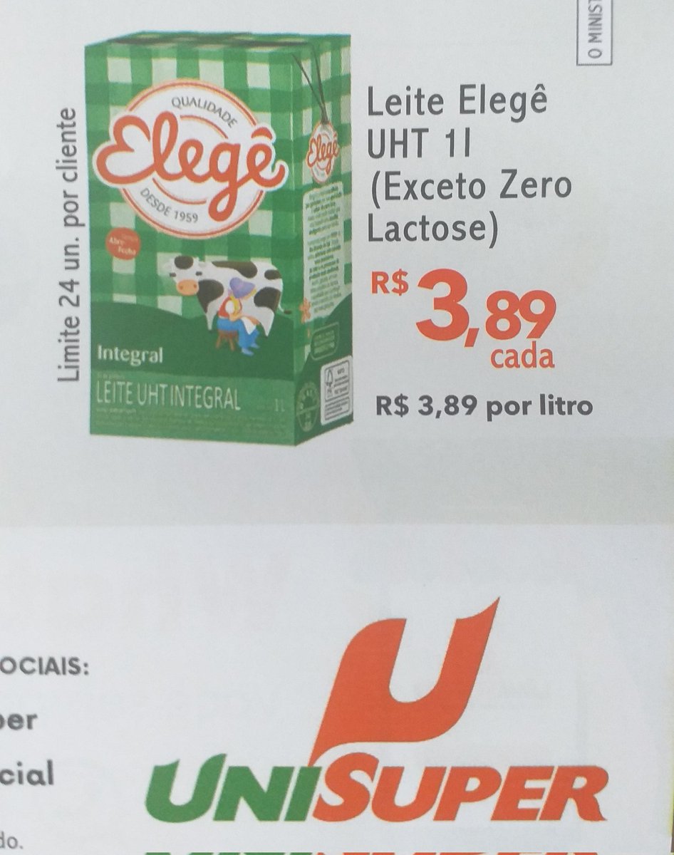 Marcelomelop's tweet photo. @ASachsida @jairbolsonaro Preços dos alimentos despencando!!!

Na pandmeia mundial o leite chegou a ser vendido por R$7,00. Hoje está em R$3.89 o litro.

Gasolina baixou, preço despencou.

Mercado Unisuper Canoas/RS (21.09.2022).

Valeu @jairbolsonaro!
Valeu @ASachsida! https://t.co/zKYW2vrQj7