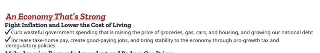 The Republican plan to fight inflation: 

1. Do unspecified spending cuts to reduce the deficit
2. Do unspecified tax cuts to make the deficit bigger again