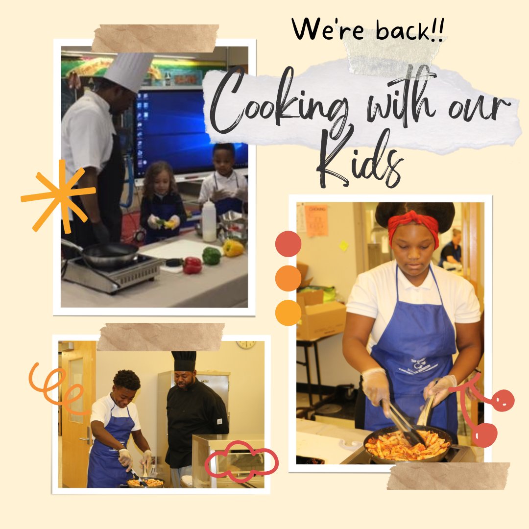 DPSCDNutrition's tweet photo. We're delighted to share that our initiative to spark fun &amp; education through healthy cooking w/ our K-8 students, "Cooking with our Kids," is back!  After a 2- yr hiatus, our chefs, dietitian, &amp; partners are going back to the classrooms to inspire healthy eating in a unique way. https://t.co/CWahyWpvyW