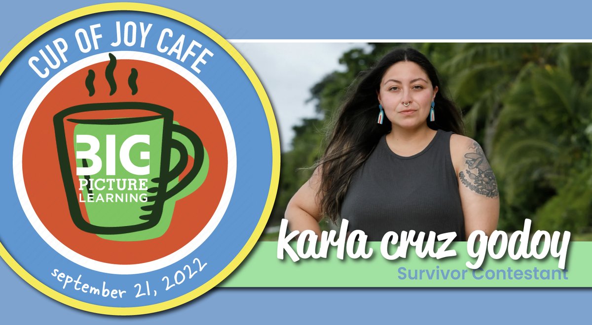 So yeah...I'm not mad if you missed today's Cup of Joy episode w/ <a href="/karlacruzgodoy/">Karla Cruz Godoy, M.Ed.</a> (but you can still watch it here: youtu.be/2Gs5ePBMr3s). But I WILL be mad if you miss the premiere of #Survivor43 tonight at 8 PM ET! LETSSS GOOOOO KCG!