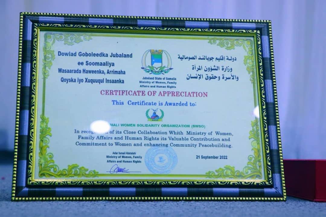 WomenSwso's tweet photo. Intranational Day of Peace event 21 September 2022,kismaayo / Jubbaland Organized SWSO LPI https://t.co/sfMtlNIpxS
