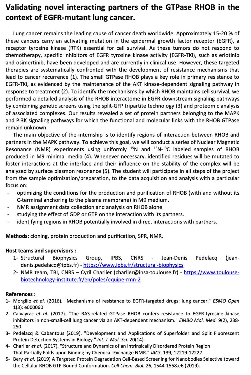 Charlier Cyril (@cyrilcharlier14) on Twitter photo 🔊Masters internship is available to work between our team <a href="/TBI_Biotech/">TBI - Toulouse Biotechnology Institute</a> and @IpbsToulouse in Toulouse (France) -- Interests in Biochemistry and NMR -- Reach me for more information and application #NMRchat
🙏🏿Please RT and share in your labs! 🥼 🔊Masters internship is available to work between our team <a href="/TBI_Biotech/">TBI - Toulouse Biotechnology Institute</a> and @IpbsToulouse in Toulouse (France) -- Interests in Biochemistry and NMR -- Reach me for more information and application #NMRchat
🙏🏿Please RT and share in your labs! 🥼
