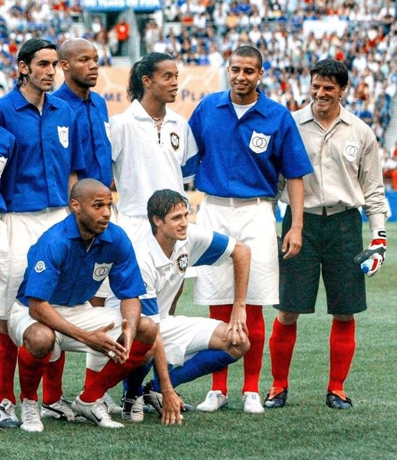 Classic Football Shirts on X: France vs Brazil