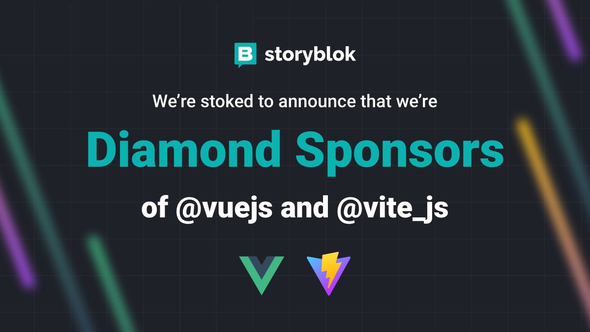 🚀 We’re stoked to announce that we’re Diamond sponsors of @vuejs and @vite_js ⚡️ We use both extensively in our codebase and couldn’t be happier to support their future ✨ Thanks, @youyuxi, @patak_dev, and all core members!