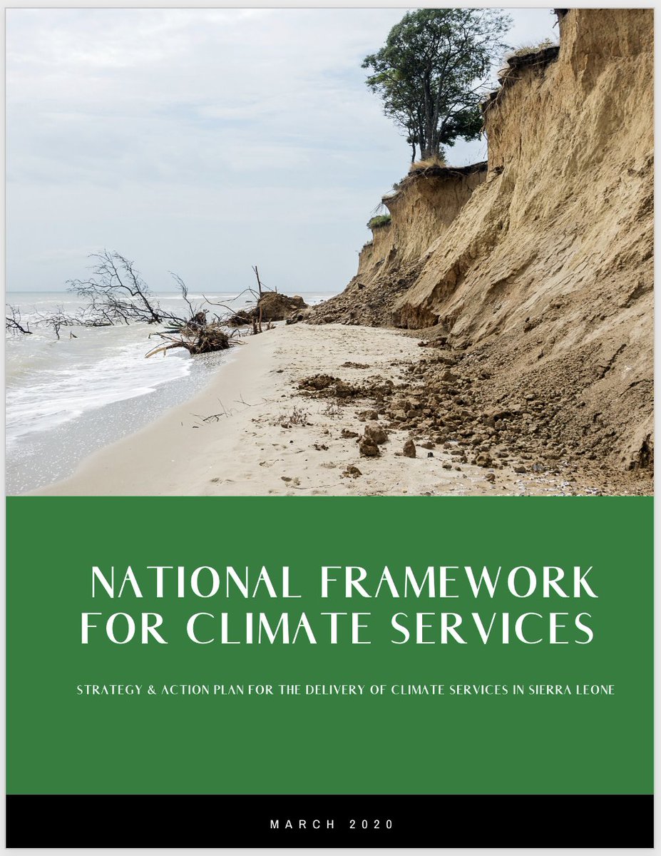 RIST_SL's tweet photo. To meet the objectives of the Global Framework for Climate Services, @RIST has developed a National Framework for Climate Services in collaboration with #ECOWAS and #SLMet. The strategy will guide the development and delivery of #ClimateServices across  #SierraLeone. https://t.co/uzmrcFrczI