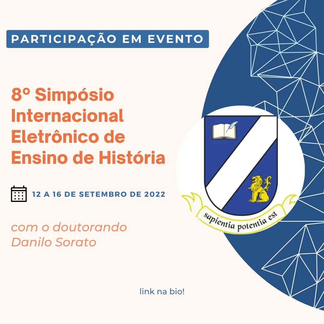 StudiesUff's tweet photo. 🌟PARTICIPAÇÃO EM EVENTO🌟
Link: https://t.co/9pOAM805pB
#ppgest #inest #UFF2022 #doutorando #participacaoemevento #simposio #emsetembro #curte #comenta #compartilha https://t.co/m6JW8vefP3