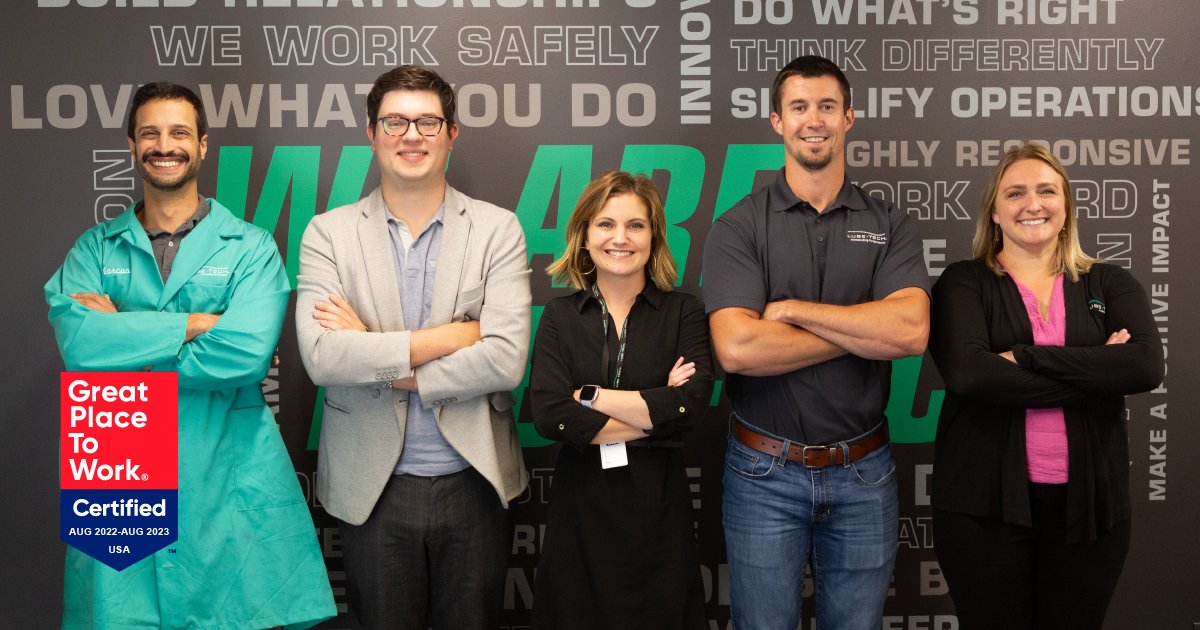 LubeTech's tweet photo. We’re excited to be a Great Place to Work-Certified™ company!
Check out what our teammates say makes working here so great: https://t.co/zaqgsz9rpb

#lifeatLubeTech #GPTWcertified https://t.co/rkRY2DlIZd