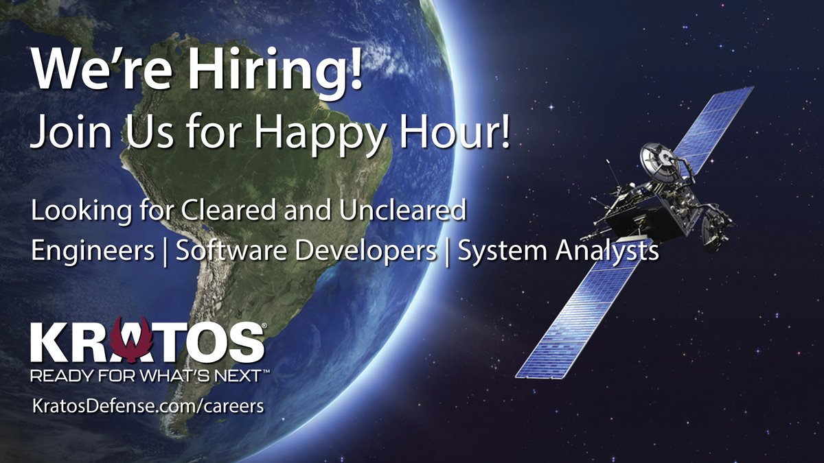 KratosDefense's tweet photo. Kratos is #hiring for multiple positions at multiple locations. We offer mission-driven work, competitive compensation, and professional growth. We are seeking #SoftwareDevelopers, #Engineers, #SystemAnalysts, and more. Join us on Sep. 29 at @TheViewHouse
https://t.co/hVnP5PV8Kg https://t.co/8hAt5e5F3q