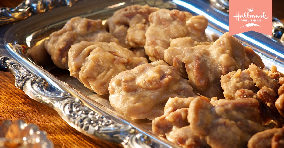 HallmarkPublish's tweet photo. Did you know that there’s a recipe for Anna May’s Southern Style Pralines found in #MURDEROUTOFCHARACTER? Do you have a favorite Southern dish? Check it out here: https://t.co/yjuj7OBXNN #HallmarkBookClub https://t.co/Ea8fCu8o5h