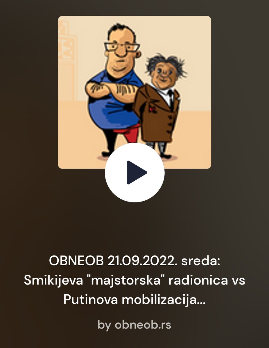 ObaveznoN's tweet photo. @ObaveznoN sa @IgorBrakus i @SmiljanBanjac 📻
Sve gluposti sredom, na jednom mestu!
↘️↙️⬇️
https://t.co/FoZv57ptyh https://t.co/3pOnw7WAZq