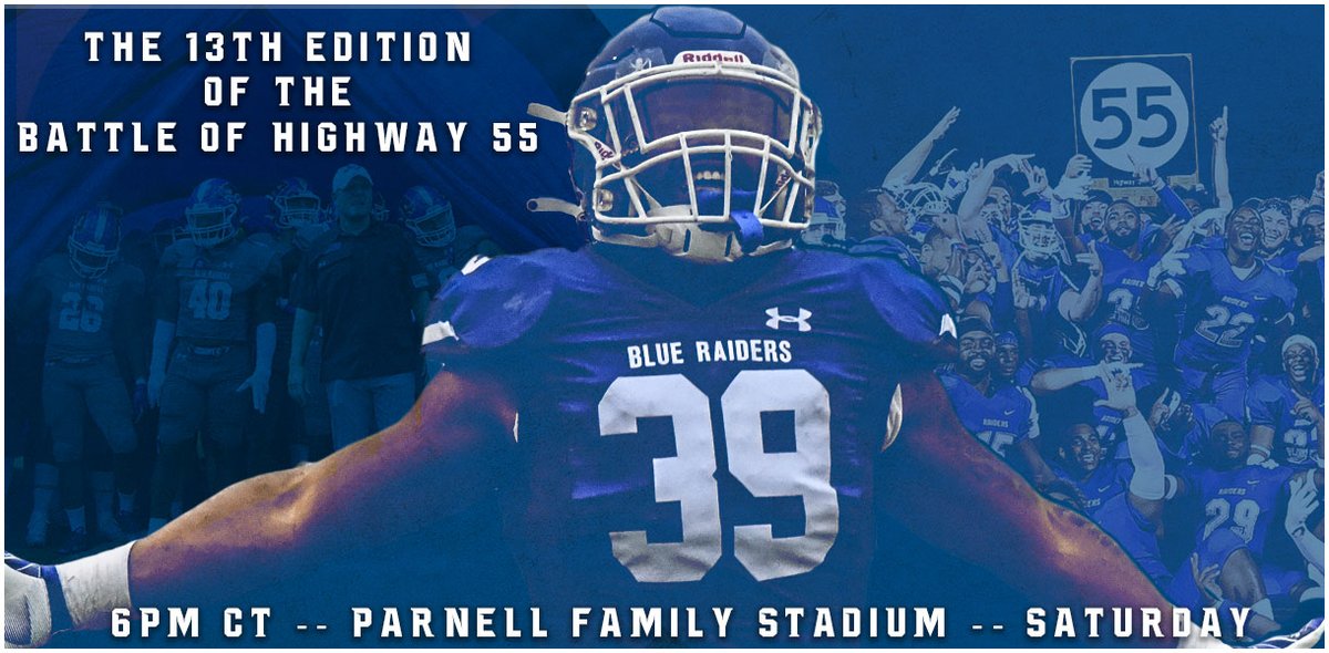 LWUfootball's tweet photo. 🚨 The Battle of Highway 55 🚨

See you at Parnell Family Stadium Saturday. https://t.co/oADy8T5Hyp
