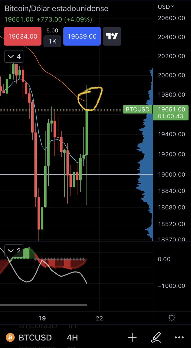 Se le queda corto a los inversionistas el mercado. #BTC cuando sienta que se les escapa es cuando tiene que ser disciplinado.