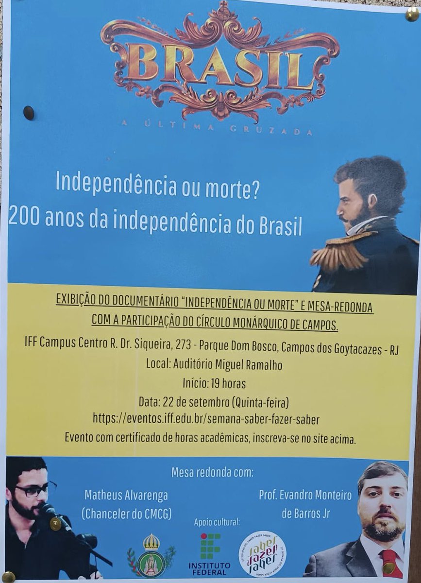 É inacreditável que o <a href="/iffluminense/">IFFluminense</a> ainda esteja avaliando se exibirá a obra negacionista abaixo.