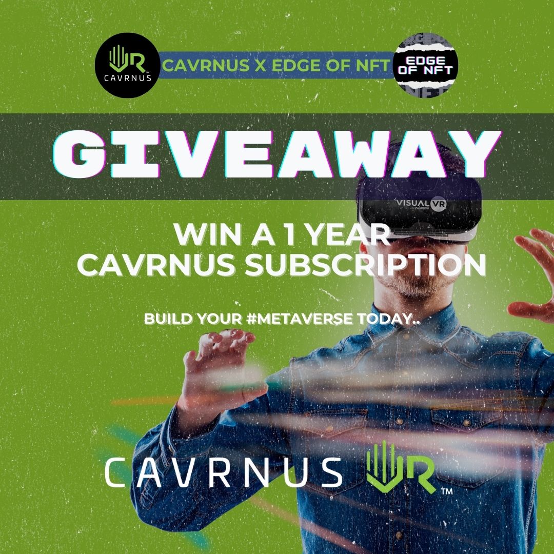 BIG #GIVEAWAY ALERT! 🚨 @Cavrnus is giving away a 1 YEAR #SUBSCRIPTION To their #Metaverse building platform(valued at $1,200)! #Cavrnus, a versatile #spatial immersion enables #enterprises, #brands & #creators to empower their #community. 🥽 Enter 🎁: bit.ly/3R5WD8a