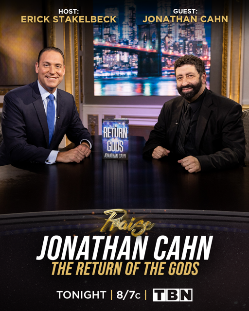 Jonathan_Cahn's tweet image. Jonathan Cahn appeared on the Praise program to talk about the new book “The Return of the Gods". It's airing tonight 9/22 on TBN at 8 pm ET. Tune in! 

#TheReturnOfTheGods #JonathanCahn