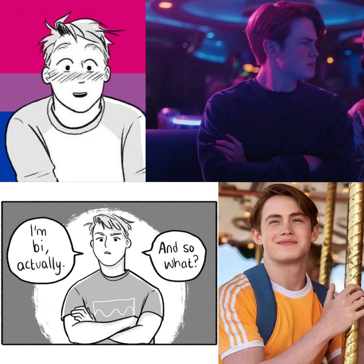 bisexual people are not confused, we are bisexual 

thank you kit connor for wonderfully portraying nick nelson

#BisexualAwarenessWeek