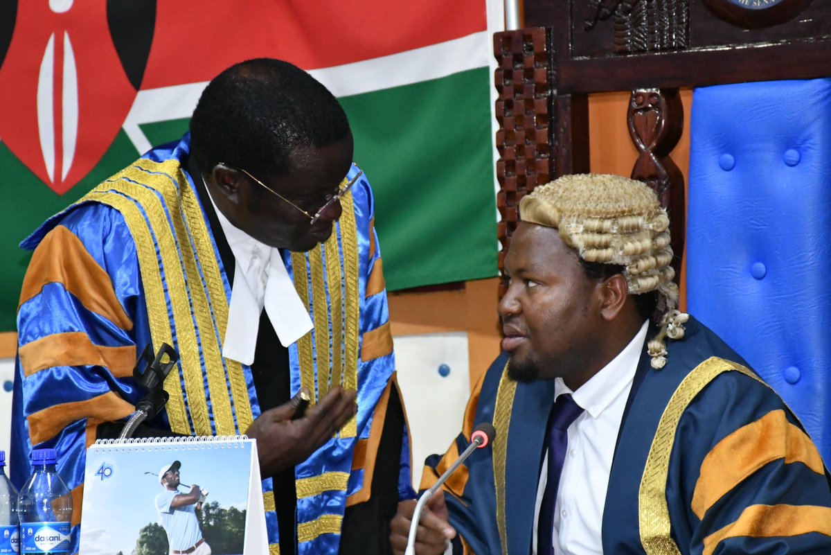 KituiAssembly's tweet image. CHANGE OF GUARD AT THE HELM OF THE COUNTY ASSEMBLY.
Hon. Kelvin Kinengo Katisya has been elected as the Speaker of the Third County Assembly of Kitui. Hon. Speaker Kinengo garnered fifty-one (51) votes against Hon. George Mutua Ndotto who garnered six (6) votes.