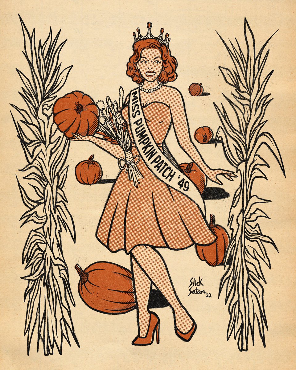 🍂 my brain is an all-fall zone from this point forward 🍁 #autumn #autumnequinox #vintageart #slicksatan