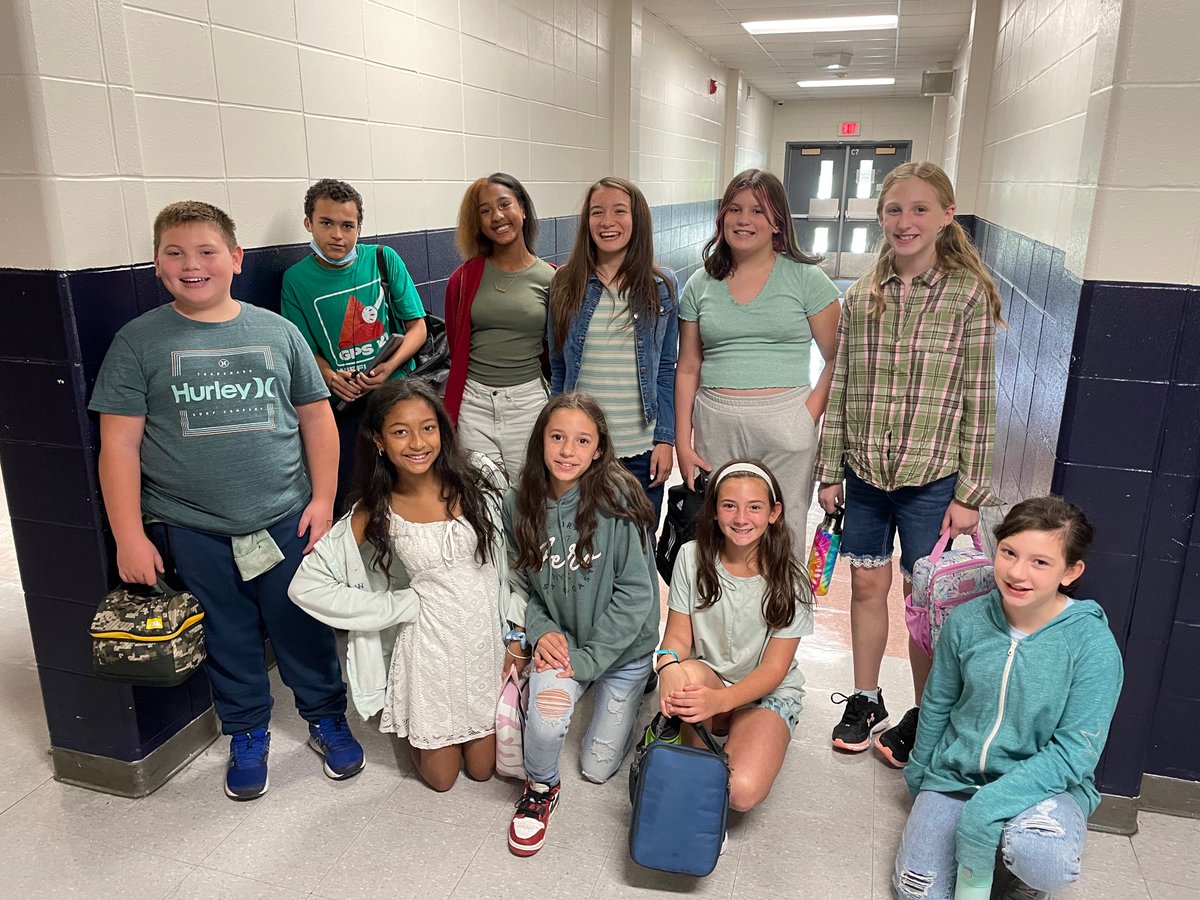 BMS Faculty &amp; Students participate in the Green Out!  They wore green today as a symbol of unity and solidarity with Sandy Hook Promise. #GoBroncos #StartWithHelloWeek #kindnessmatters