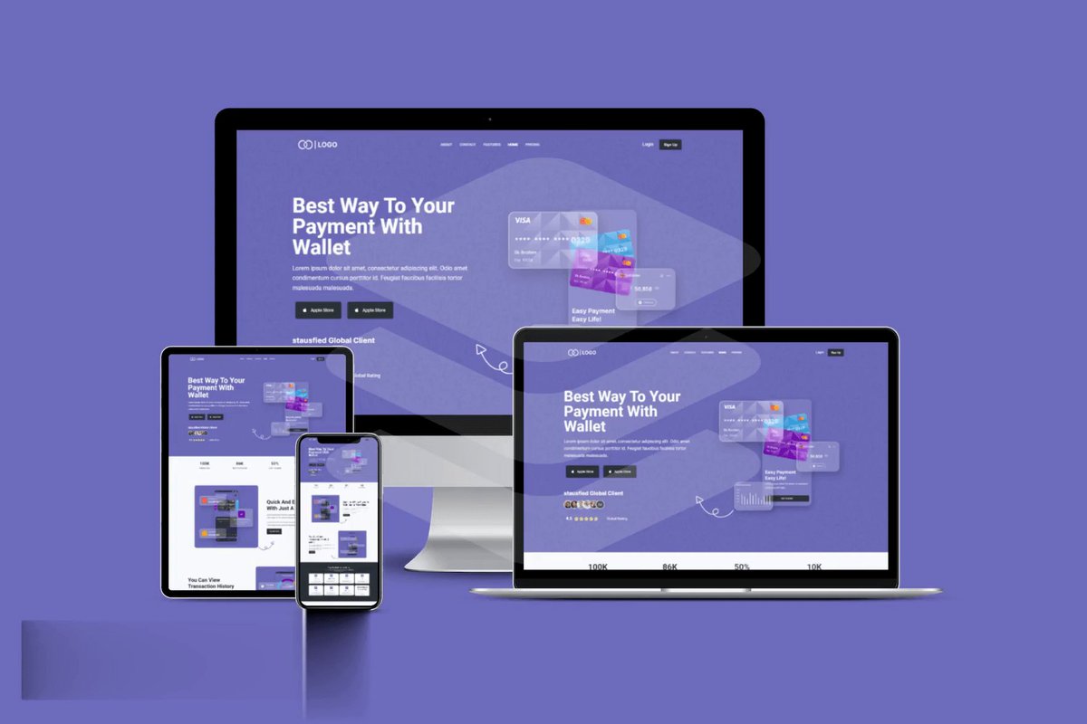 DempireKoncepts's tweet photo. This is a responsive online wallet website front end develope using WordPress. 

I convert a figma design in to WordPress website. 

If you are in need of a WordPress developer who will build or convert your figma design to a full functional WordPress website then reach out to me https://t.co/yj0FgpF7dz