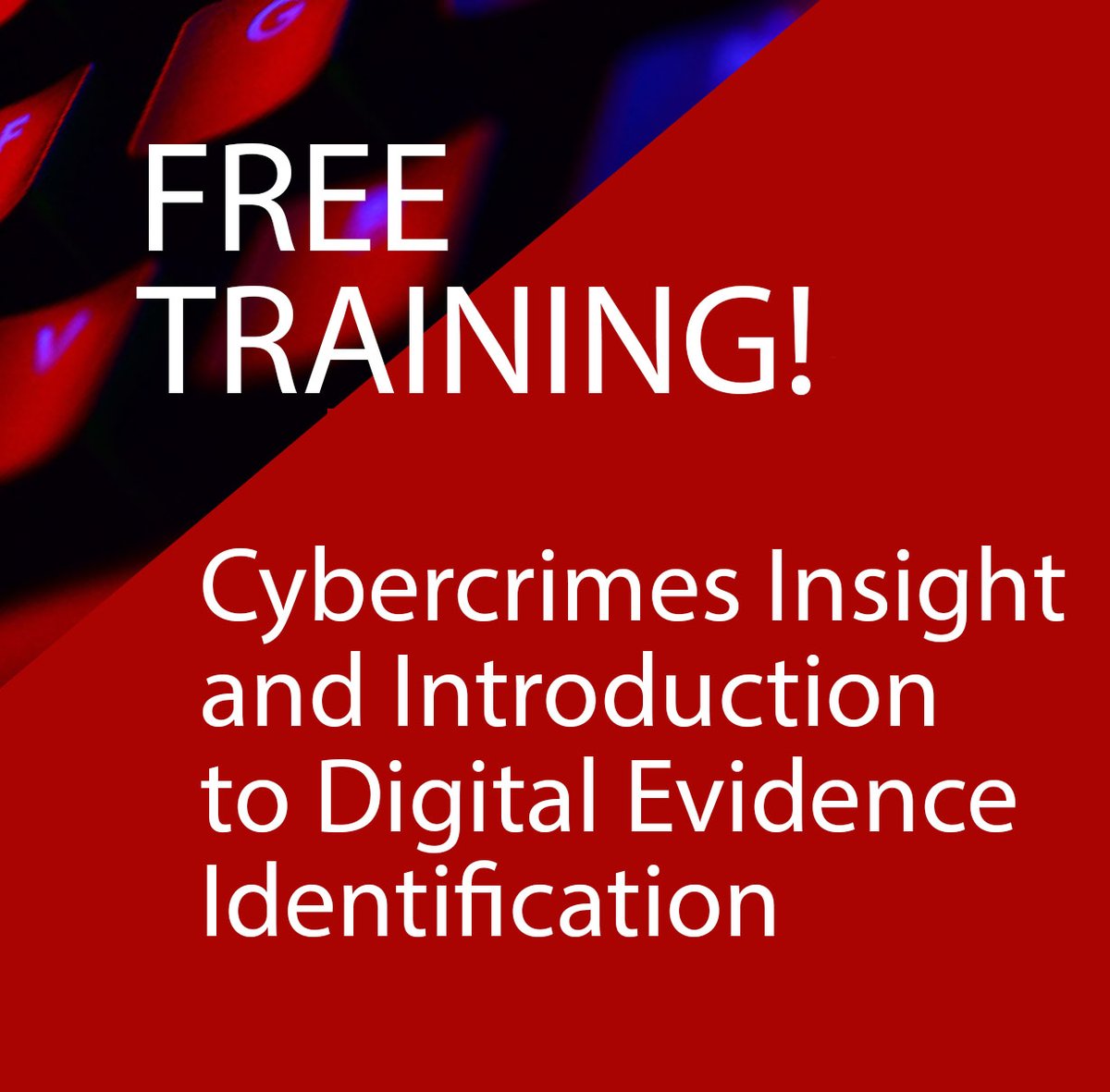 FREE #CybercrimesTraining Coming to #LittleRock designed to introduce law enforcement and first responders, with limited or no prior knowledge of computer crime and cyber investigations, to identifying evidence related to suspected criminal activity. bit.ly/3LwHFa2
