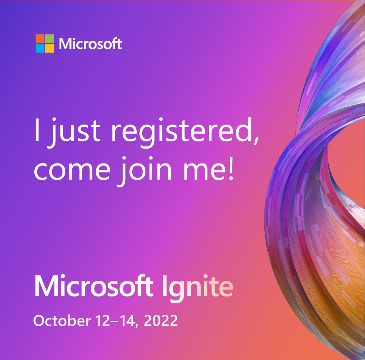 MarioFulan's tweet photo. I will be at the Ask the Experts area for MS Ignite on October 13th. Come visit me and ask me all your tough questions about SharePoint Syntex and Microsoft Viva Topics #MSIgnite https://t.co/Vp5U2l7vnJ