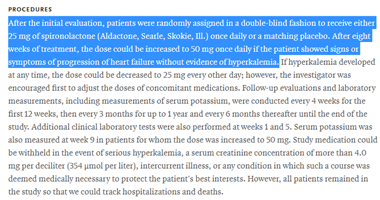 mvaduganathan's tweet photo. @SeguraCardio @AndrewJSauer Guidelines reflect #RALES trial protocol. Many achieved 50mg in the RCT.
No dose-ranging studies on clinical outcomes have been performed of low vs. high dose MRAs in HF, but there is a clear dose relationship between MRA dose and natriuretic peptide reduction w higher doses. https://t.co/P9wVMbQzSK