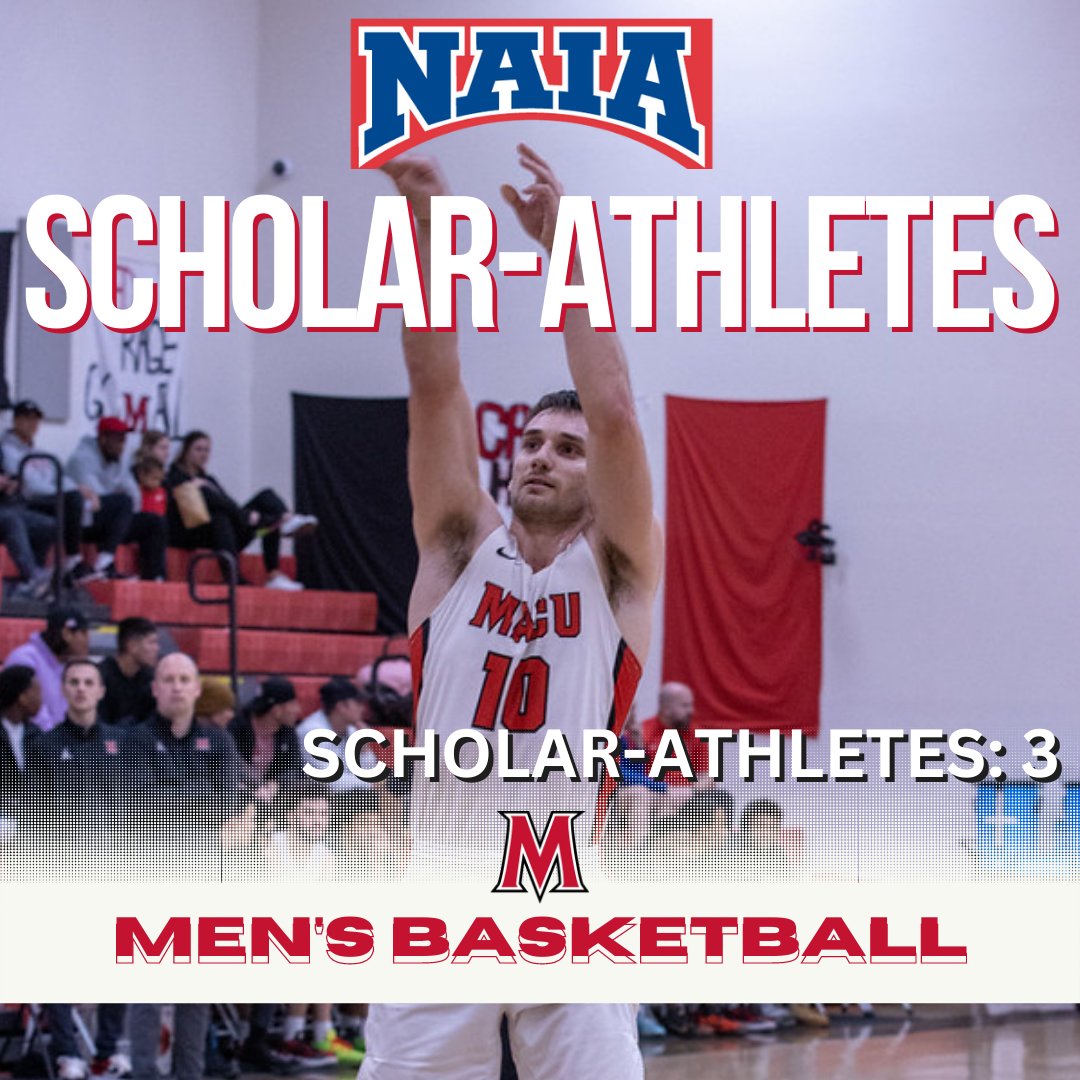 MBB: Congrats to Tony Dorsey, Toni Kumanovic and Austin Kyle from @MACUMBB on being named to the 2022 NAIA Scholar-Athlete list! #MACUProud