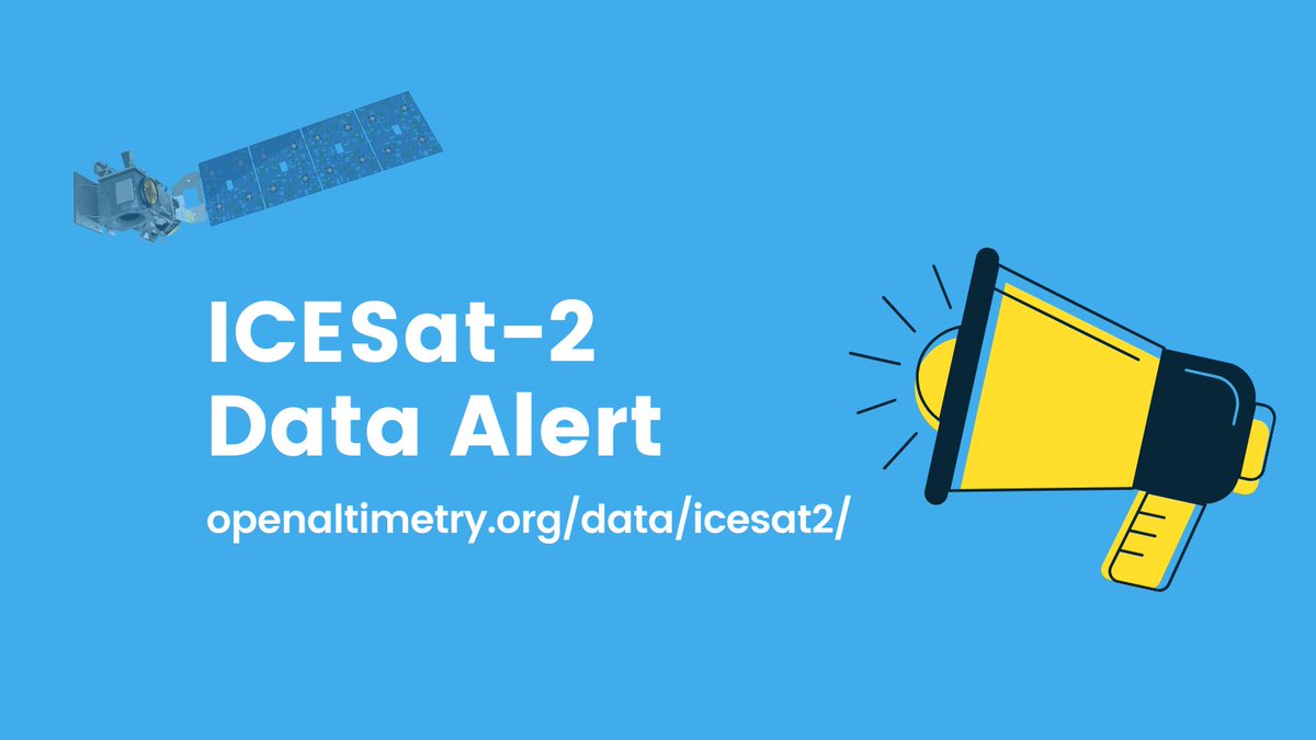 New #data update: #ICESat2 level-3A products (ATL06/07/08/10) and level-2 #photon data (ATL03) now available through June 8th 2022. openaltimetry.org/data/icesat2/