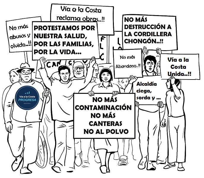 ViaLaCostaLucha's tweet photo. #ViaLaCosta protesta contra el abandono. Nula solución víal, pasos peatonales en mal estado, falta de alcantarillado, basura, contaminación, deforestación, canteras.Exigimos la inmediata atención x parte de las autoridades Municipales @alcaldiagye @CynthiaViteri6 @jRodriguezECU https://t.co/e0LzZr6nRo