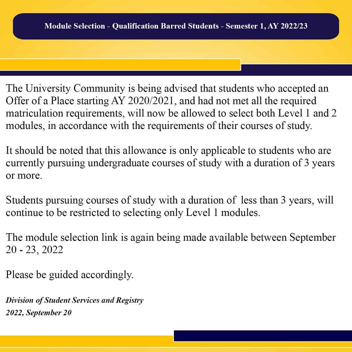 UTech, Jamaica on Twitter: "Please read the notice from the Division of ...