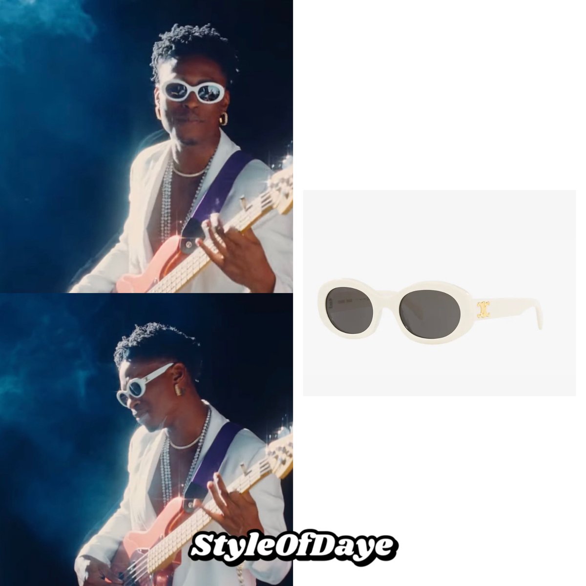 styleofdaye's tweet photo. Vibe Like This video | September 2022
📍@iamluckydaye wears #Celine triomphe sunglasses ($510)

#luckydaye #luckydayefashion #vibelikethis #sglewis https://t.co/UpagDREcMO