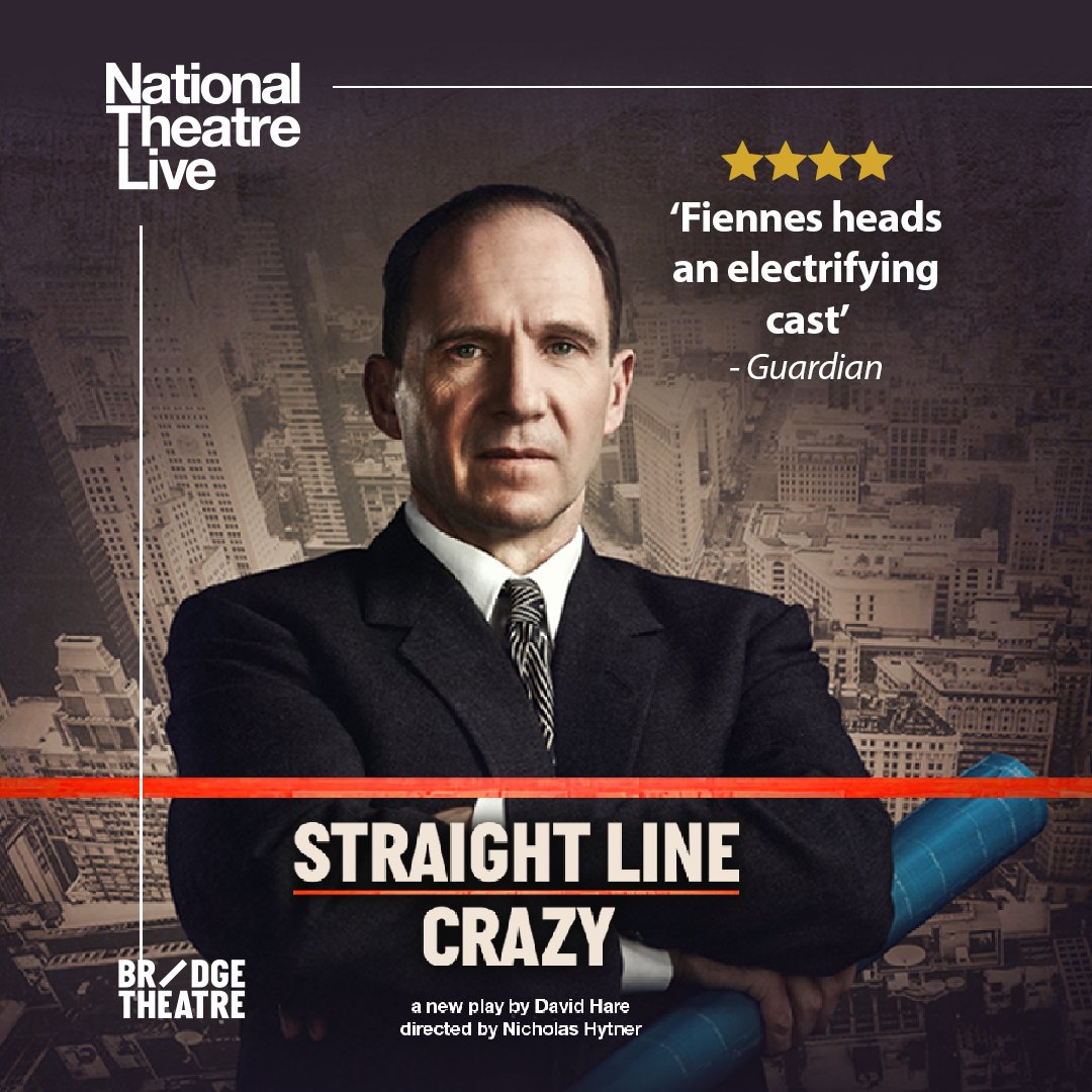 NTLive: STRAIGHT LINE CRAZY
Captured-Live Broadcast from London
October 20 at 2pm &amp; 7pm
Tickets and more at RocklandStrand.com

Tickets: $13/Strand Members, $15/General Admission

#StrandTheatre #NationalTheatreLive #StraightLineCrazy #RalphFiennes