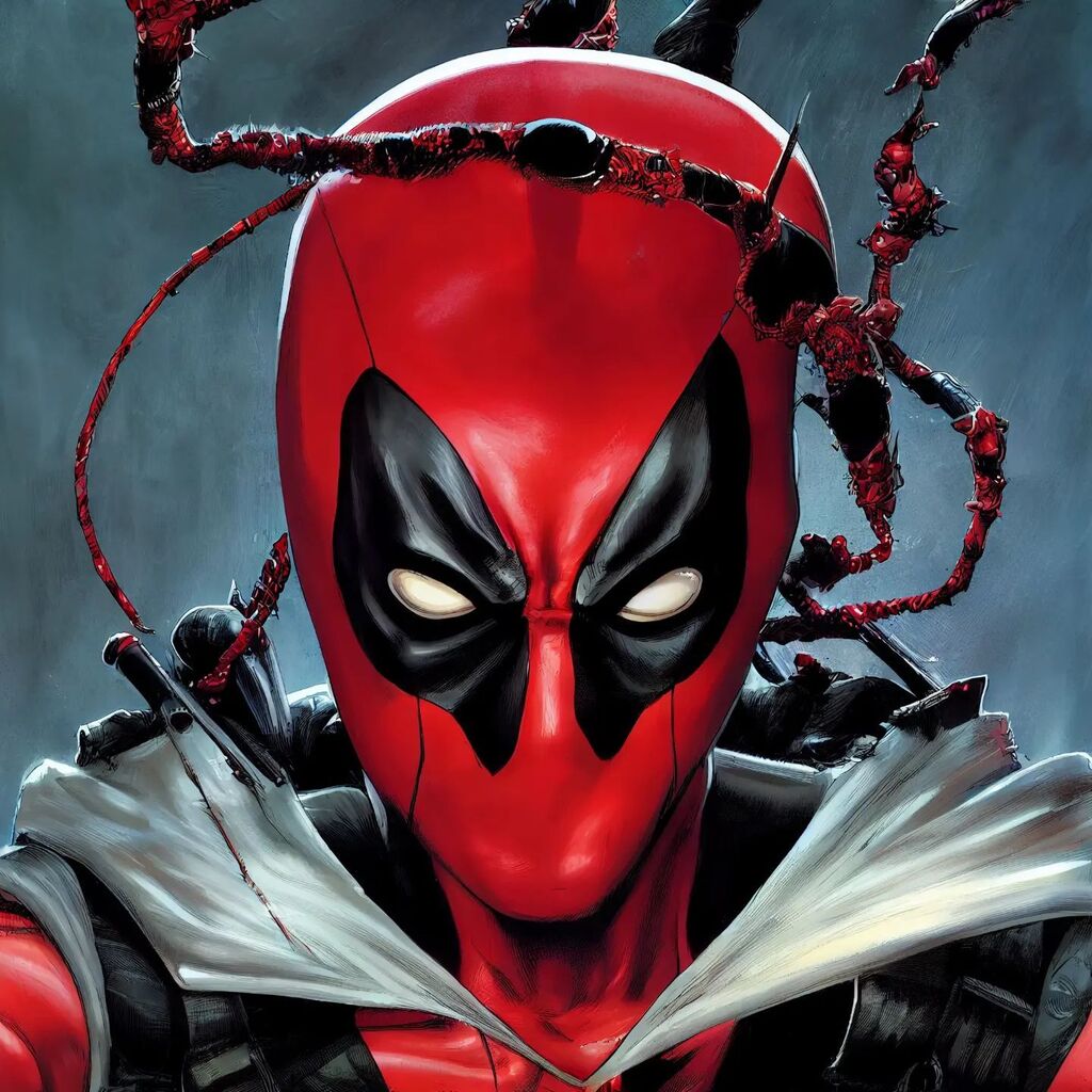 EveProductionsX's tweet photo. "Spawn-Pool"
This was me playing around with some Spawn Ideas. Don't see my boy enough!
There's definitely more weight to Deadpool but I feel it came out alright!
-----
#aiart #aiartcommunity #mekhane #marvel #spawncomics #deadpool #midjourney #artistsof… https://t.co/9BsjzyhATI https://t.co/hjiz0uKxVq