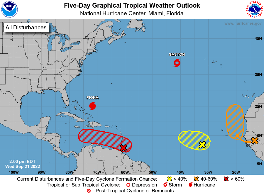 WrenInsurance's tweet photo. The tropics are quite busy! 😳 This is your friendly reminder to make sure you are ready for any potential impacts to Florida over the next few weeks 🌀⛈️ https://t.co/SnqVKl0A6g
