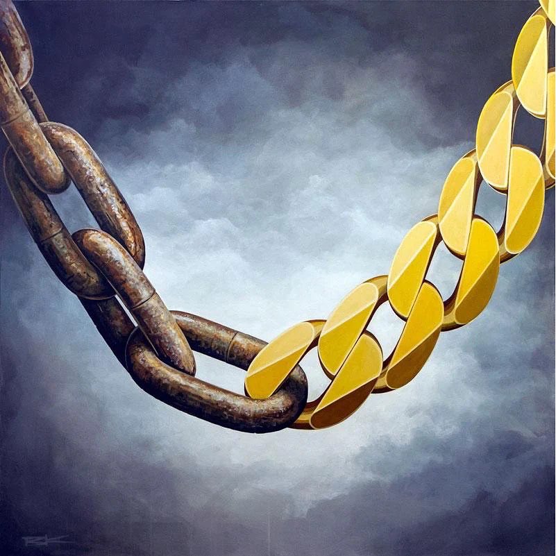 bktheartist's tweet photo. CHAINGES - These pieces spark an important dialogue…with different interpretations depending on your perspective. https://t.co/tPfOB0mP96 #bktheartist #chainges https://t.co/hvEbTttUGZ