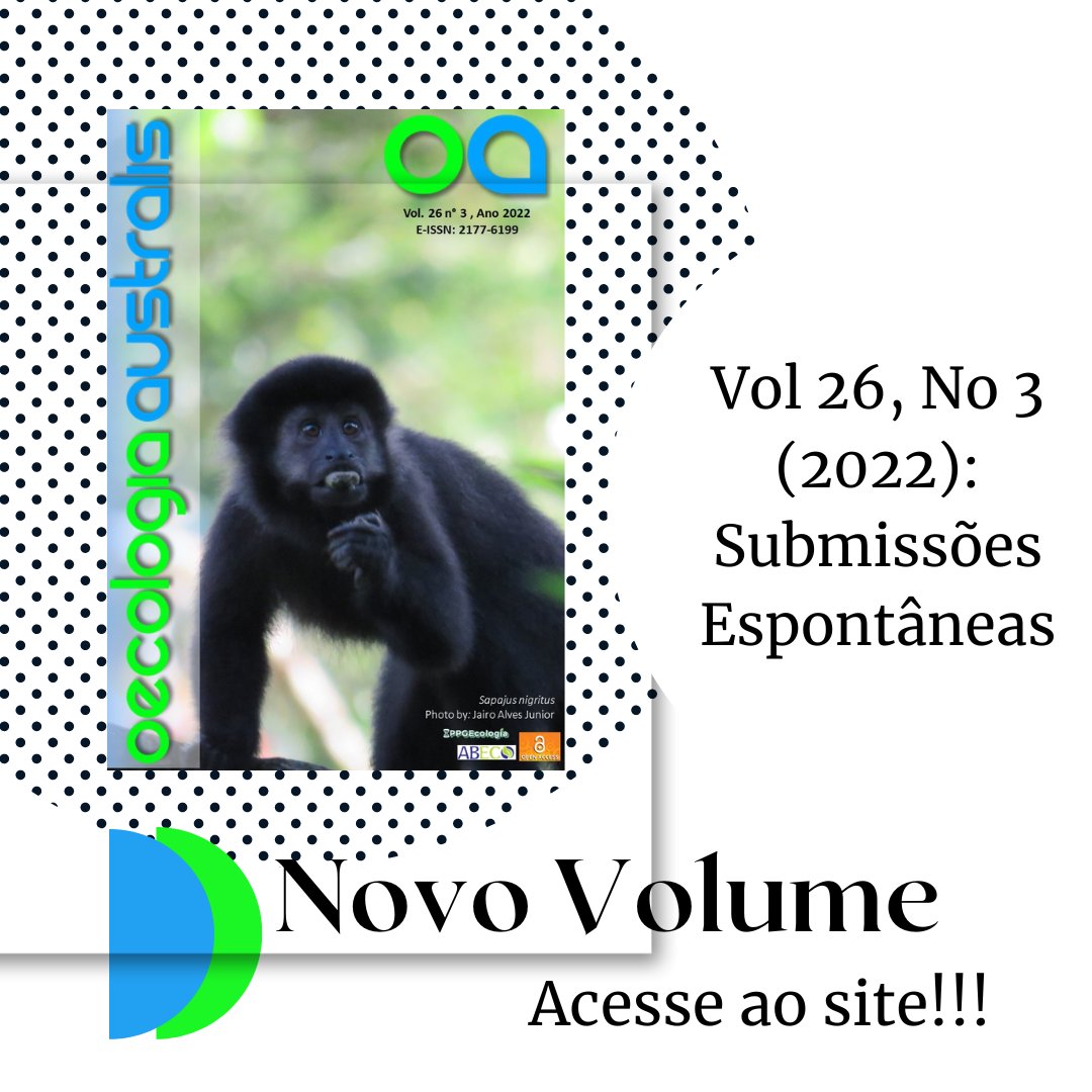 OecolAustralis's tweet photo. Já está disponível o Novo Volume da Oecologia Australis. Acesse ao site e confira!
https://t.co/ItFXBp8j37
#oecologiaaustralis #artigocientifico #ufrj #ecologia #volume26 https://t.co/VgL1zjXoT1