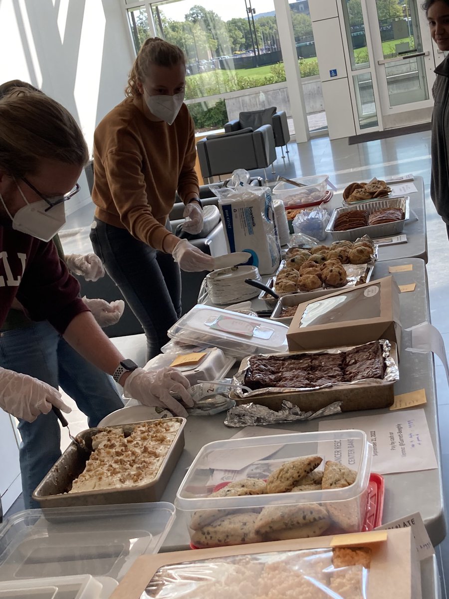 We are hosting a bake sale today in Weill Hall to support @CancerResource! Things are selling fast so drop by before we run out 🍪🍰🧁