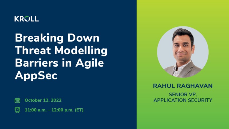 advisory_sc's tweet photo. Don’t forget to register for @KrollWire’s upcoming #webinar on #ThreatModeling in agile #ProjectEngineering!
Learn the ins and outs of threat modeling and the role that it should play in agile application security.
https://t.co/zd6kZ10bwS https://t.co/T5FuhsFnxn