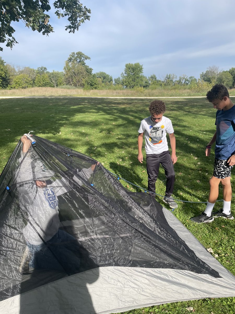 MrsKaylesWright's tweet photo. Starting to feel a little like fall this morning on day 3 of School of the Wild! 🏕 https://t.co/4MEbAFCAdt