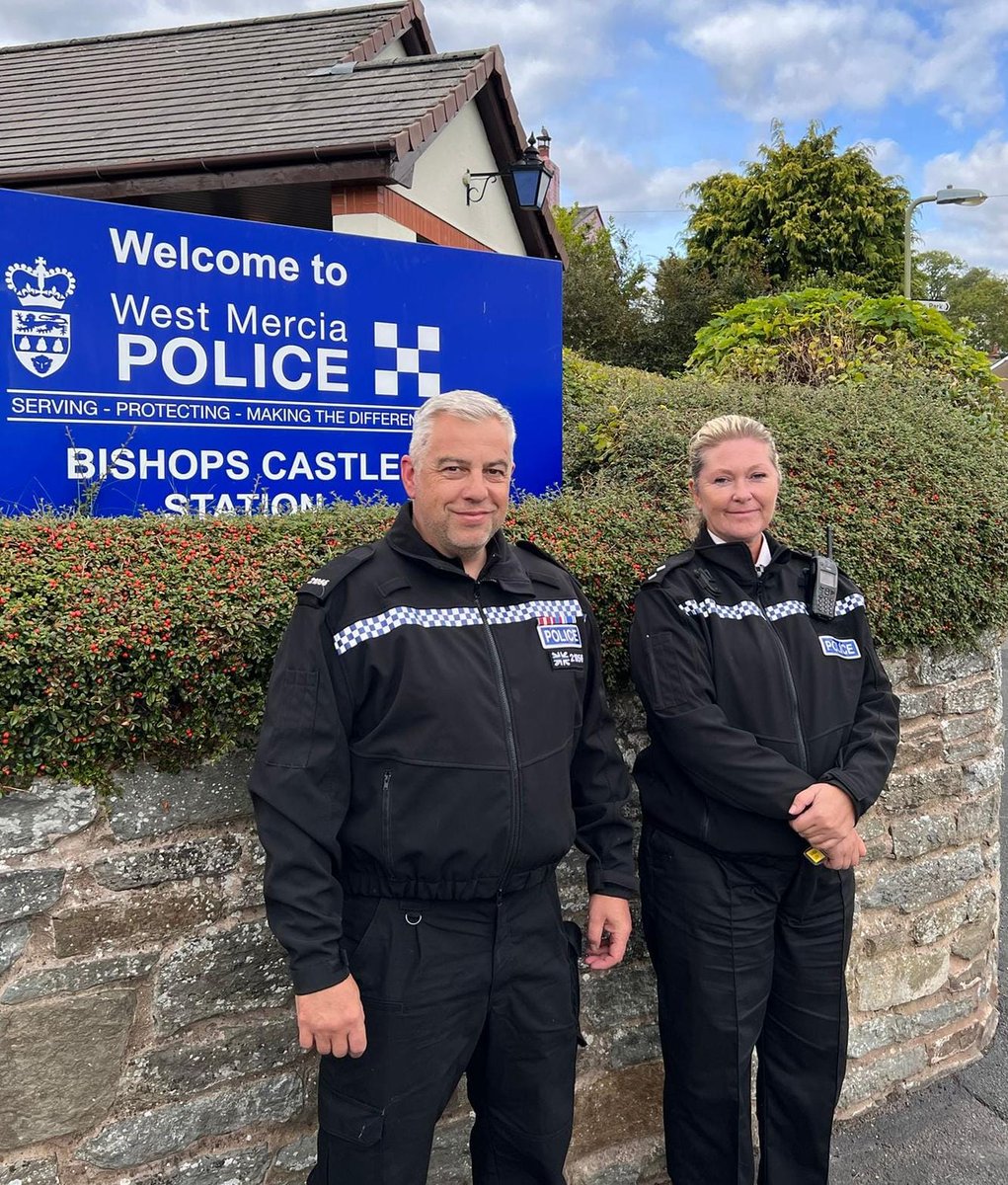 Morning spent with Sgts discussing how we can improve on our diversity, equality and inclusivity in South Shropshire. Afternoon welcoming PC Matt Howell into his new post at Bishops Castle.